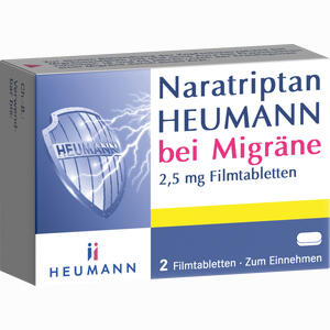 Naratriptan Heumann bei Migräne 2.5 Mg Filmtabletten  2 Stück