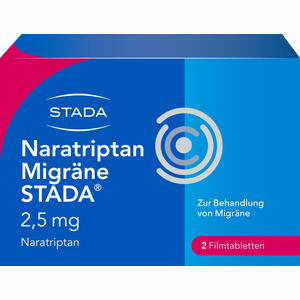Naratriptan Migräne Stada 2.5mg Filmtabletten  2 Stück - ab 2,57 €