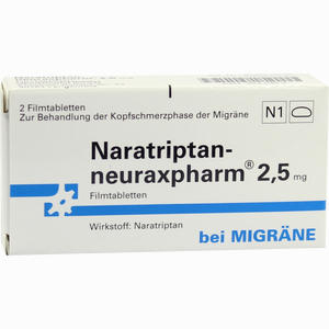 Naratriptan- Neuraxpharm 2,5mg Filmtabletten  2 Stück - ab 0,00 €