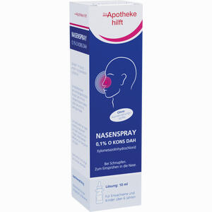Nasenspray 0.1 % O Kons Dah Lösung  10 ml - ab 2,47 €