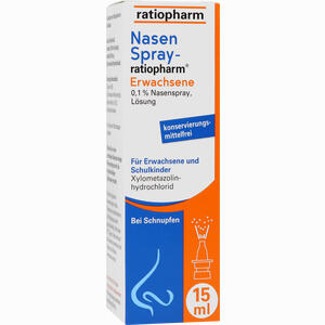 Nasenspray- Ratiopharm Erwachsene  15 ml Nasenspray- Ratiopharm Erwachsene  15 ml