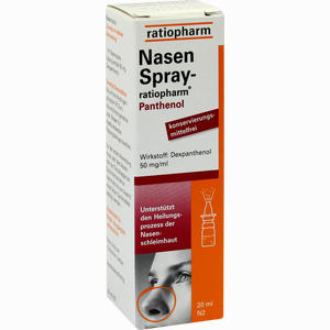 Nasenspray- Ratiopharm Panthenol Nasendosierspray 20 ml - ab 2,64 €