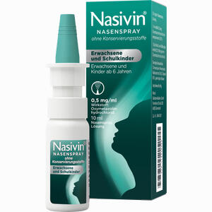 Nasivin Nasenspray Ohne Konservierungsstoffe für Erwachsene und Schulkinder 10 ml Nasivin Nasenspray Ohne Konservierungsstoffe für Erwachsene und Schulkinder 10 ml
