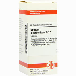 Natrium Bicarb D12 Tabletten 80 Stück - ab 0,00 &euro;