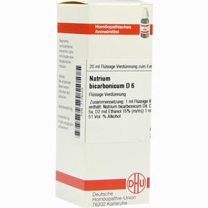 Natrium Bicarb D6 Dilution 20 ml - ab 10,01 €