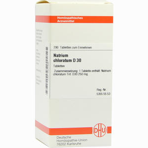 Natrium Chlorat D30 Tabletten 200 Stück - ab 0,00 &euro;