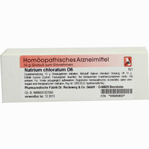 Natrium Chloratum D6 Globuli Dr.RECKEWEG & Co. GmbH 10 g - ab 6,36 &euro;