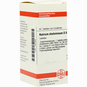 Natrium Choleinicum D6 Tabletten 80 Stück - ab 8,87 €