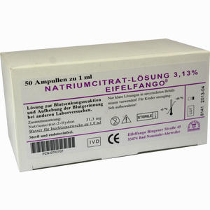 Natrium Citricum 3.13% Ampullen 50 x 1 ml - ab 17,94 &euro;