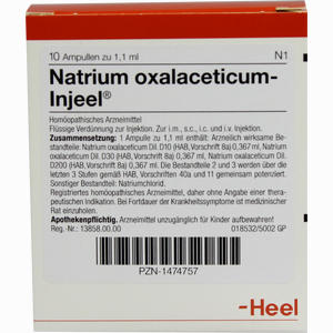 Natrium Oxalaceticum- Injeel Ampullen  10 Stück - ab 0,00 €