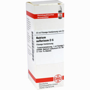 Natrium Sulf D6 Dilution DHU-Arzneimittel GmbH & Co. KG 20 ml - ab 8,74 &euro;
