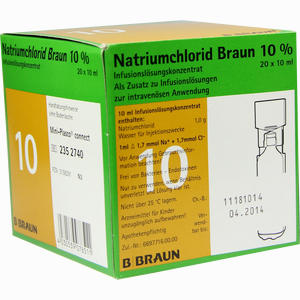 Natriumchlorid 10% Mpc Elektrolytkonzentrat Lösung 20 x 10 ml - ab 7,12 €