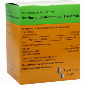 Natriumchlorid 5.85% Pl Ampullen 20 x 20 ml - ab 7,69 €