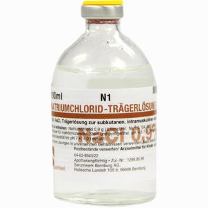 Natriumchlorid Trägerlösung Bernburg Infusionslösung 100 ml - ab 0,00 €