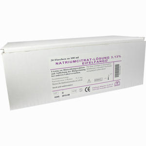 Natriumcitrat- Lösung 3.13% Eifelfango  20 x 100 ml - ab 62,60 €