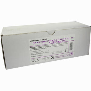 Natriumcitrat- Lösung 3.13% Eifelfango  10 x 100 ml - ab 36,37 &euro;