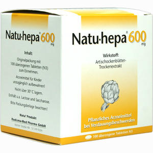Natu- Hepa 600mg Tabletten 100 Stück Natu- Hepa 600mg Tabletten 100 Stück