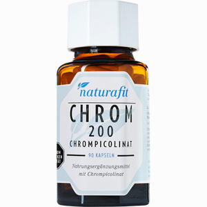 Naturafit Chrom 200 Chrompicolinat Kapseln 90 Stück - ab 16,41 € Naturafit Chrom 200 Chrompicolinat Kapseln 90 Stück - ab 16,41 €