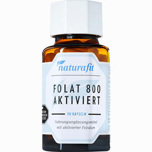 Naturafit Folat 800 Aktiviert Kapseln 90 Stück - ab 16,48 €