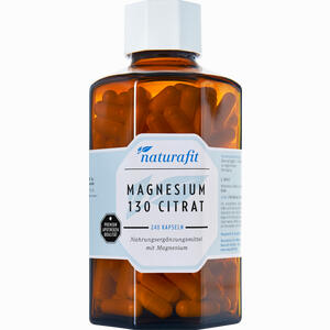 Naturafit Magnesium 130 Citr Kapseln 240 Stück - ab 30,47 €