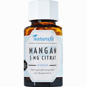Naturafit Mangan 5mg Citrat Kapseln 90 Stück - ab 17,36 €