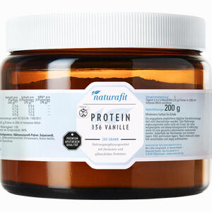 Naturafit Protein 136 Vanille Pulver 200 g - ab 10,36 €