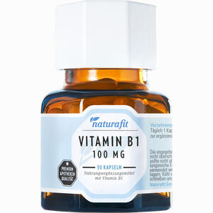 Naturafit Vitamin B1 100mg Kapseln 30 Stück - ab 8,77 &euro;