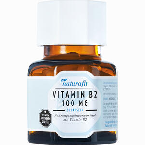 Naturafit Vitamin B2 100mg Kapseln 30 Stück - ab 9,56 €