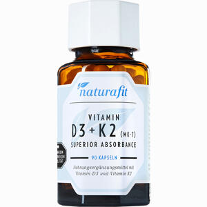 Naturafit Vitamin D3+k2 Mk- 7 Superior Absorbance Kapseln 90 Stück - ab 24,00 €