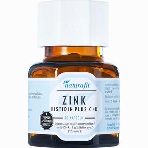 Naturafit Zink Histidin Plus C+d Kapseln 30 Stück - ab 8,05 €