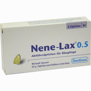 Nene- Lax 0.5 Abführzäpfchen für Säuglinge Säuglingszäpfchen 6 Stück Nene- Lax 0.5 Abführzäpfchen für Säuglinge Säuglingszäpfchen 6 Stück