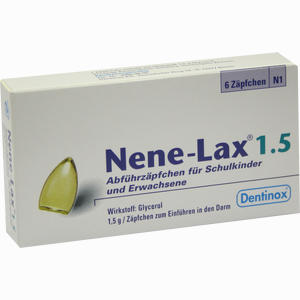 Nene Lax 1.5 Schulkinder und Erwachsene Zäpfchen 6 Stück - ab 2,76 €
