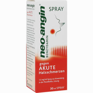 Neo- Angin Benzydamin gegen Akute Halsschmerzen Spray  30 ml Neo- Angin Benzydamin gegen Akute Halsschmerzen Spray  30 ml