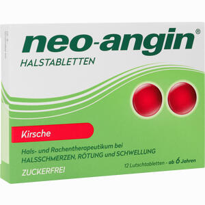 Neo- Angin Halstabletten Kirsche zuckerfrei Lutschtabletten 12 Stück - ab 3,37 €