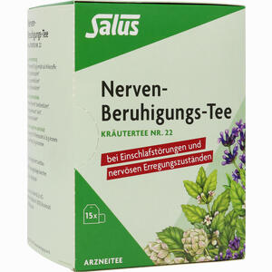 Nerven- Beruhigungs- Tee Kräutertee Nr. 22 Bio Salus Filterbeutel 15 Stück - ab 2,70 €