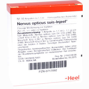 Nervus Opticus Suis- Injeel Ampullen  10 Stück - ab 22,15 €