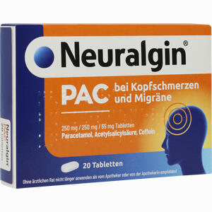 Neuralgin Pac bei Kopfschmerzen und Migräne 20 Stück - ab 3,40 €