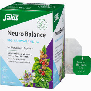 Neuro Balance Bio Ashwagandha Tee Salus Filterbeutel 15 Stück - ab 2,64 €