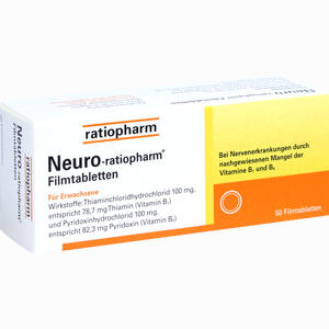 Neuro- Ratiopharm Filmtabletten  50 Stück - ab 0,00 &euro;