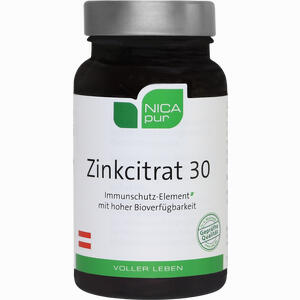 Nicapur Zinkcitrat 30 Kapseln  60 Stück - ab 15,32 €