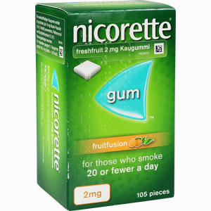 Nicorette 2 Mg Freshfruit Kaugummi  kohlpharma GmbH 105 Stück - ab 16,57 €