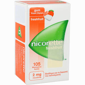 Nicorette 2mg Freshfruit Kaugummi EMRA-MED Arzneimittel GmbH 105 Stück - ab 19,35 &euro;