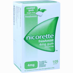 Nicorette 4mg Freshmint Kaugummi EMRA-MED 105 Stück - ab 19,64 €