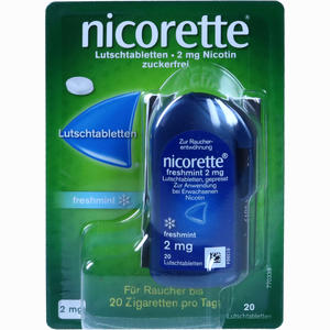 Nicorette Freshmint 2mg Lutschtabletten Gepresst  20 Stück - ab 9,78 &euro;