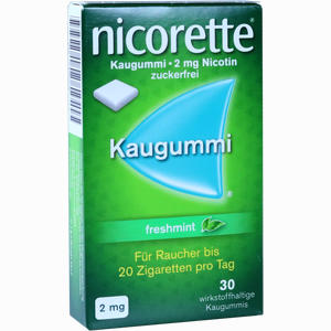 Abbildung von Nicorette Freshmint Kaugummi 2mg  30 Stück