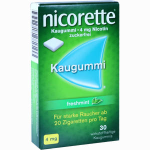 Abbildung von Nicorette Freshmint Kaugummi 4mg  30 Stück