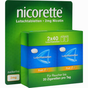Nicorette Fruit 2 Mg Lutschtabletten Gepresst 80 Stück - ab 25,78 &euro;
