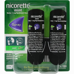 Nicorette Mint Spray 1 Mg/Sprühstoß Nfc 2 Stück - ab 32,72 €