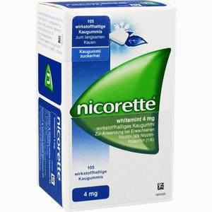 Nicorette Whitemint 4 Mg Kaugummi kohlpharma GmbH 105 Stück - ab 22,71 €