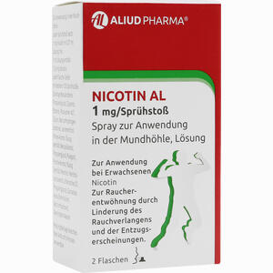 Nicotin Al 1mg/sprühstoß Spray zur Anwendung in der Mundhöhle  2 Stück - ab 24,64 €